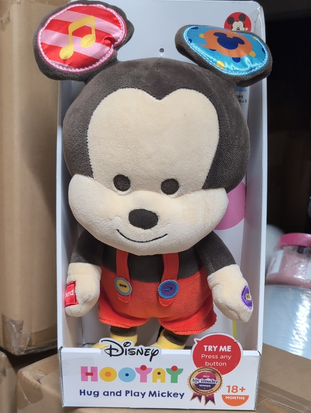 Disney Hooyay Hug and Play Mickey Stuffed Animal